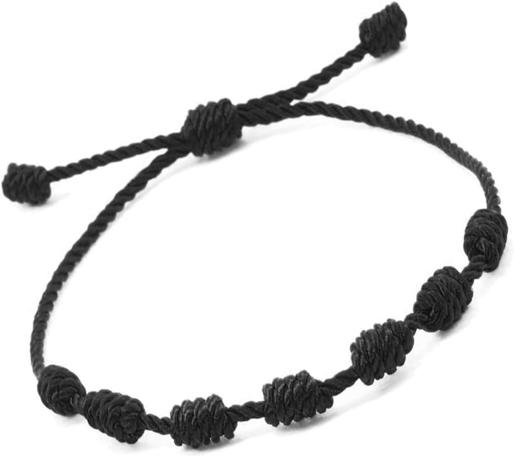 Manufacturer PHITECUS Bracelet 7 knots for protection, Evil Eye and Good Luck. Buddisth String. Thread/Amulet for prosperity and success. Talisman for Womens, Mens, Girls, Boys. Cord Adjustable. bracelets