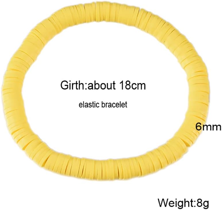Manufacturer 12pcs Friendship Bracelets Beaded Bracelets Heishi Bracelet Cute Bracelets Stack Vinyl Clay Disc Bead Surfer Stretch Summer Beach Bracelets For Women Preppy Bracelets bracelets