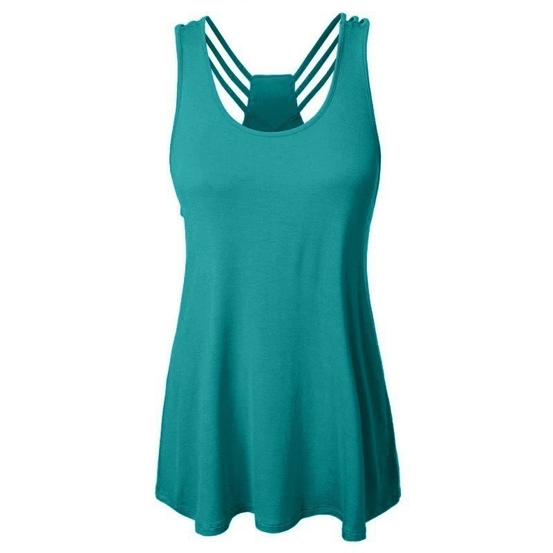 New foreign trade large size women's clothing hot sale solid color hollow dress