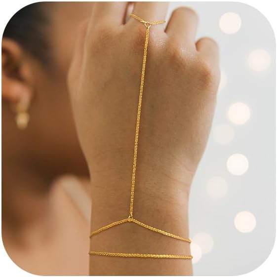 Manufacturer Gold Bracelets for Women, 14K Dainty Gold Plated Stackable Bracelets for Women Trendy Waterproof CZ Tennis Bracelet Set Tiny Heart Paperclip Box Chain Adjustable Bracelets Minimalist Cute Jewelry bracelets