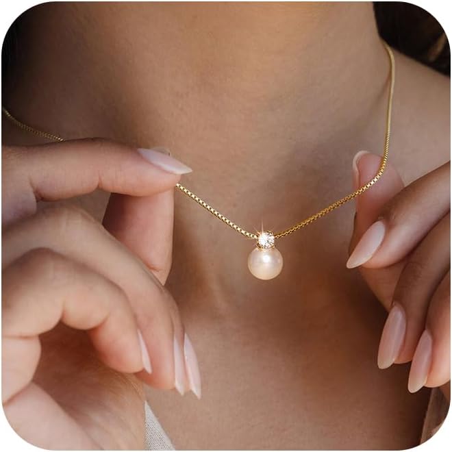 Manufacturer Freekiss Gold Pendant Necklace for Women, Dainty Diamond Necklaces for Women Simple 14K Gold Plated Paperclip Choker Necklaces Cute Minimalist Open Oval Necklaces Gold Jewelry for Women Gifts Necklace