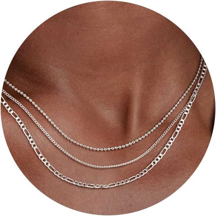 Manufacturer Freekiss Herringbone Necklace for Women,Dainty Gold Necklace,14k Gold Plated Snake,Gold Chain Choker Necklaces,Simple Gold Layered Necklaces,Gold Jewelry Gift for Women Necklace