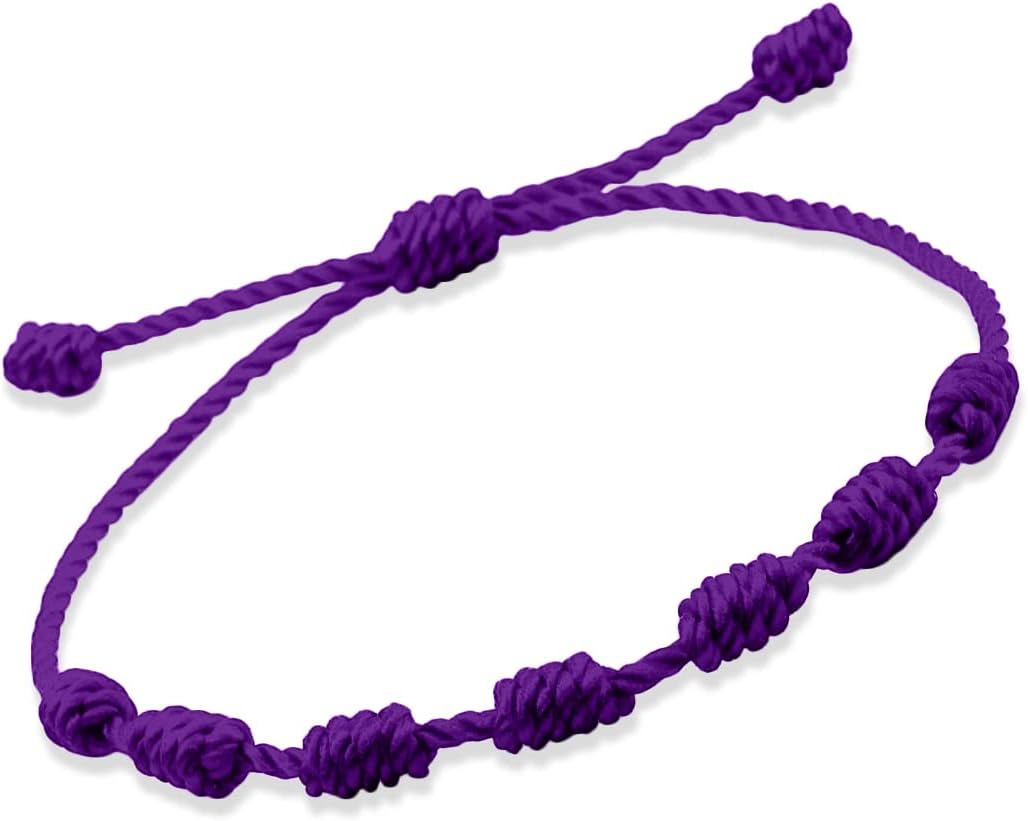 Manufacturer PHITECUS Bracelet 7 knots for protection, Evil Eye and Good Luck. Buddisth String. Thread/Amulet for prosperity and success. Talisman for Womens, Mens, Girls, Boys. Cord Adjustable. bracelets