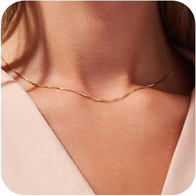 Manufacturer Freekiss Herringbone Necklace for Women,Dainty Gold Necklace,14k Gold Plated Snake,Gold Chain Choker Necklaces,Simple Gold Layered Necklaces,Gold Jewelry Gift for Women Necklace