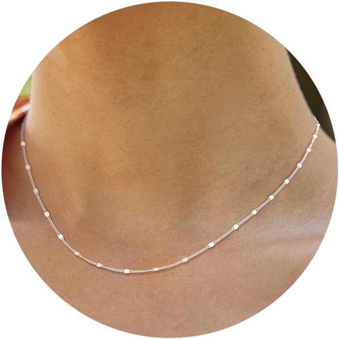 Manufacturer Freekiss Herringbone Necklace for Women,Dainty Gold Necklace,14k Gold Plated Snake,Gold Chain Choker Necklaces,Simple Gold Layered Necklaces,Gold Jewelry Gift for Women Necklace