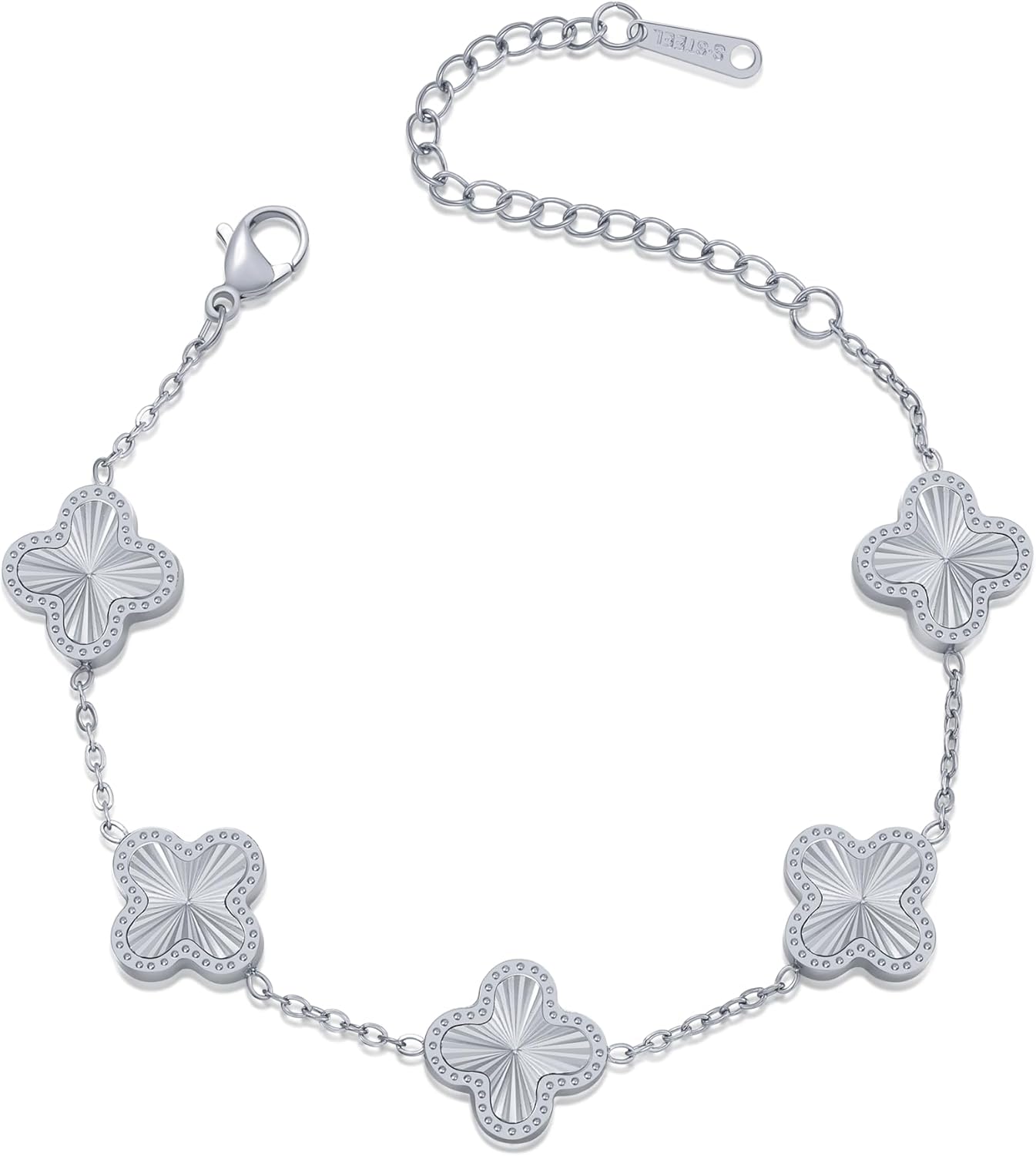 Manufacturer 18K Gold Plated Clover Bracelet Dupes Gold Lucky Bracelet for Women Flower Four Leaf Bracelets Danity Jewelry Gifts for Women bracelets