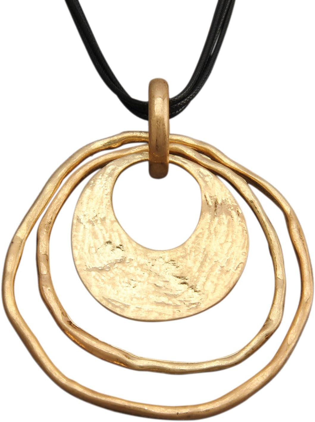 Manufacturer Boho Necklaces for Women Chunky Circle Necklace Layered Boho Circle Leather Choker Necklace Long Vintage Necklaces Bohemian Jewlery Gifts necklace