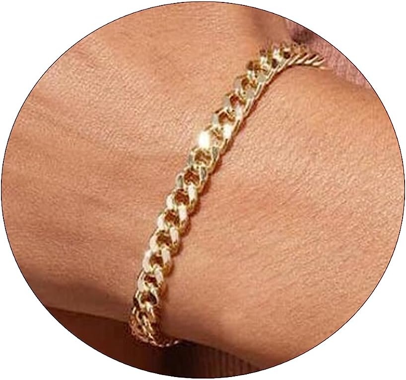 Manufacturer 18K Gold Plated Pearl Beaded Chain Cross Bracelets for Women Adjustable Stainless Steel Dainty Thin Gold Box Cuban Twisted Link Chain Bracelet Bridesmaid Jewelry bracelets