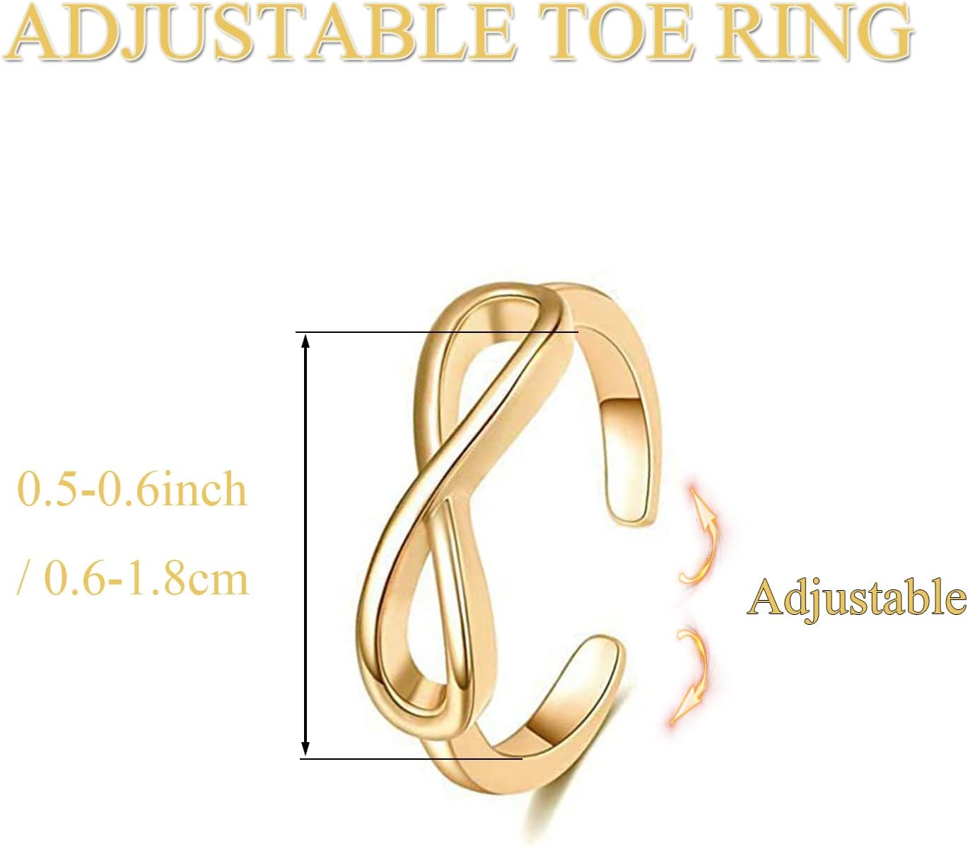 Manufacturer MAGIDOVE 24PCS Adjustable Toe Rings for Women Open Toe Ring Knot Toe Ring Summer Beach Foot Jewelry rings