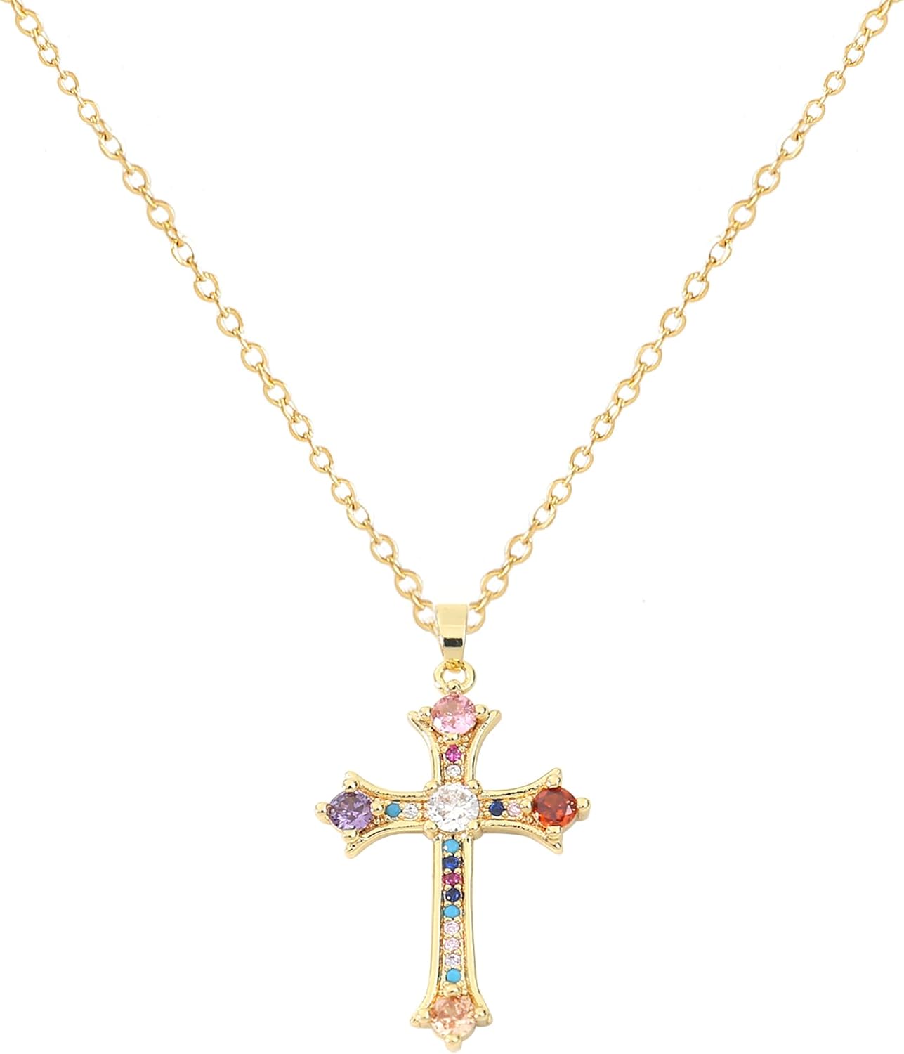Manufacturer Cross Pendant Necklace for Women Jewelry Gold Cross Necklaces for Women Cross Necklace Minimalist Trendy Jewelry Valentines Day necklace