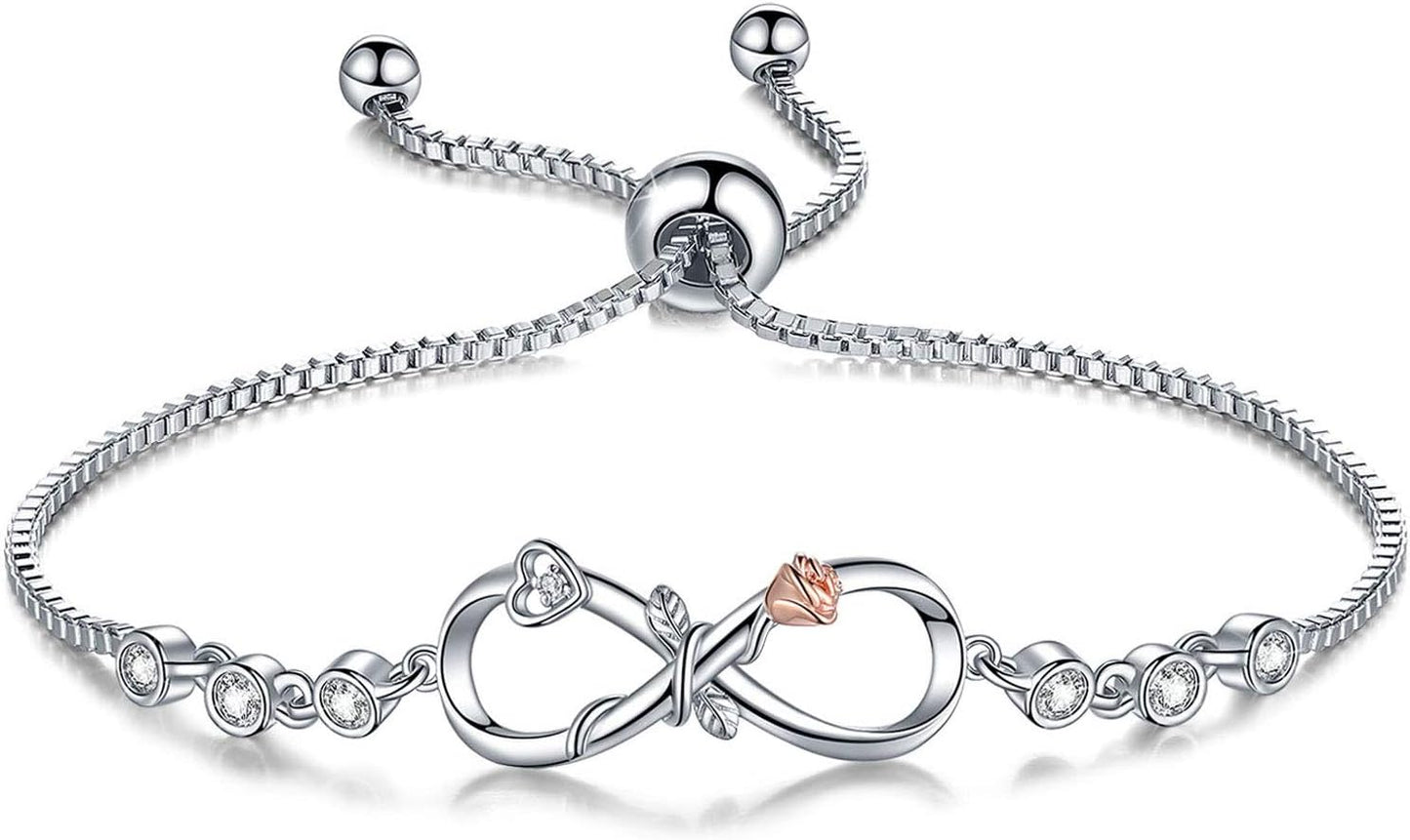 Manufacturer Gifts for Women Mom, Infinity Love Bracelets for Women Girls Girlfriend, Birthday Mothers Day Jewelry Gifts for Mom Wife from Daughter Son bracelets