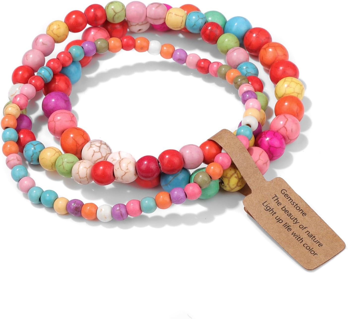 Manufacturer 3 PCS Healing Crystal Bracelets for Women 8mm Natural Stone Beaded Stretch Bracelet Amethyst Jewelry Gifts bracelets