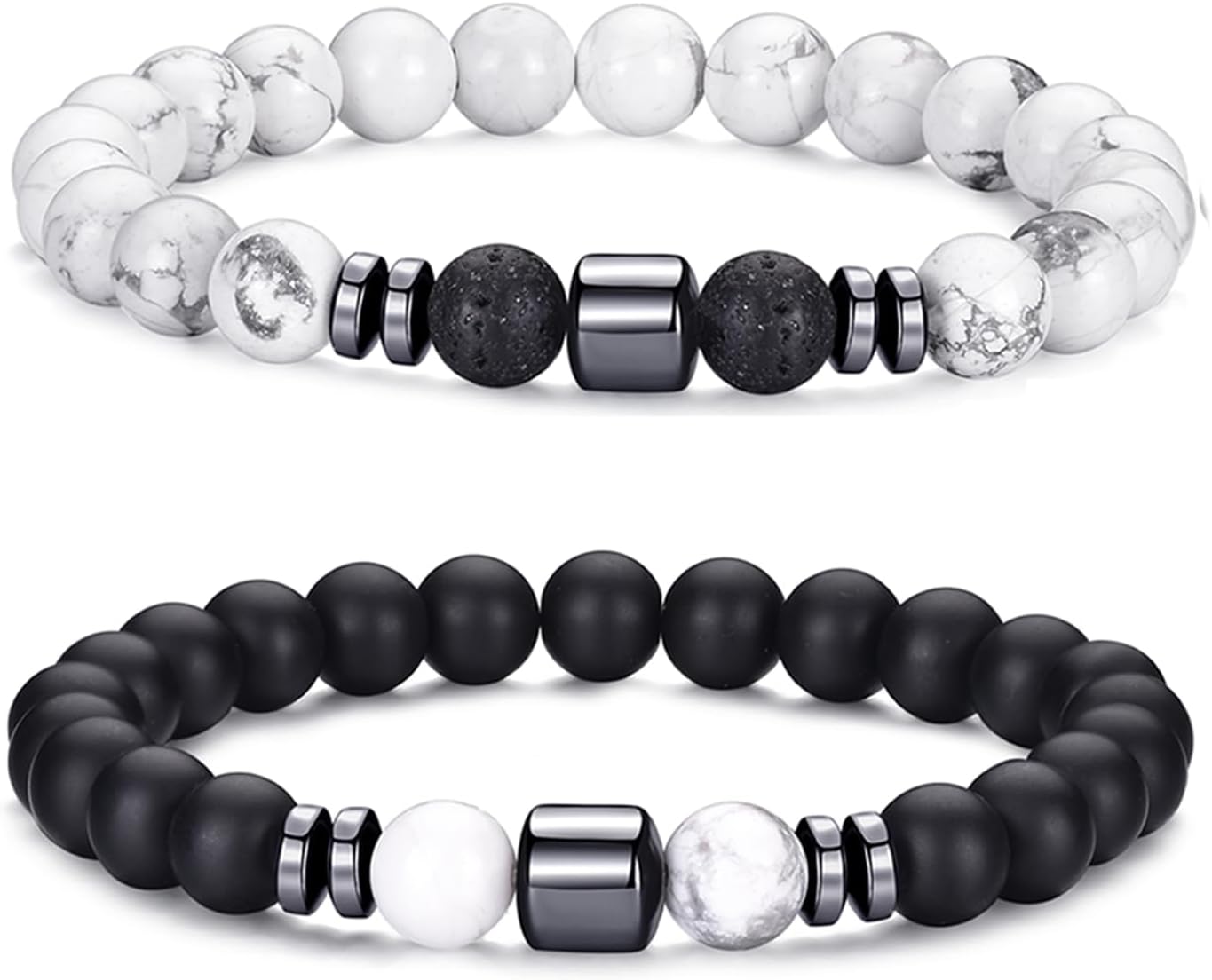 Manufacturer RANKEEF Tiger Eye Bracelet For Men 8MM Natural Stone Stretch Adjustable Black Crystal Beaded Bracelet for Men Women Gifts bracelets