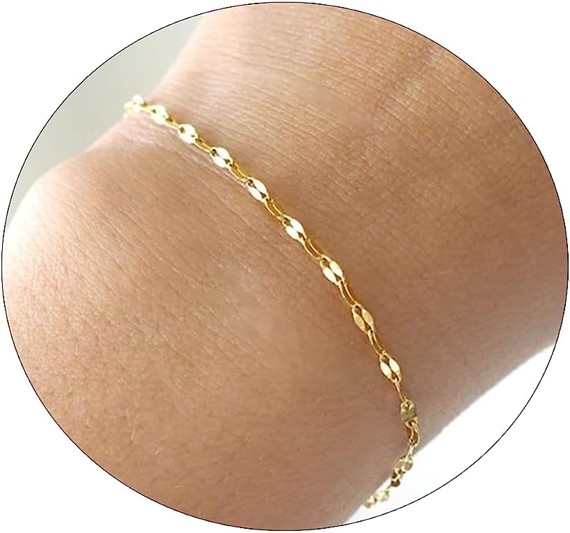 Manufacturer 18K Gold Plated Pearl Beaded Chain Cross Bracelets for Women Adjustable Stainless Steel Dainty Thin Gold Box Cuban Twisted Link Chain Bracelet Bridesmaid Jewelry bracelets