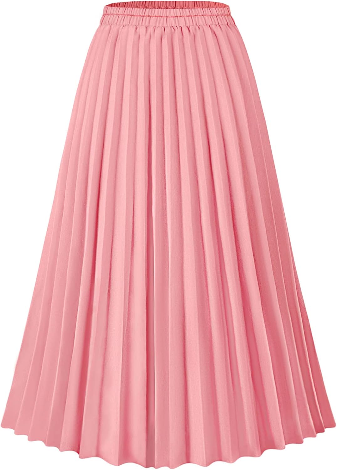 Manufacturer Basoteeuo Womens Skirt Leopard Print Midi Long Shirring Pleated Skirts High Waisted A Line Skirts