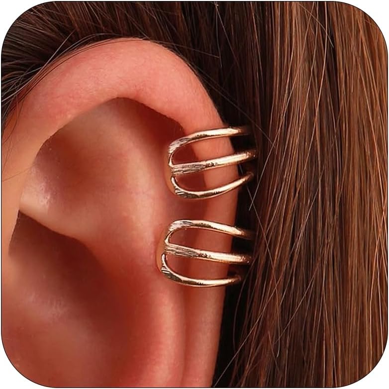 Manufacturer Ear Cuffs Non Piercing Ear Cuff Earrings for Women Trendy Clip on Cartilage Earring Stacks Non Pierced Fake Earrings Jewelry Birthday Christmas Gifts Stocking Stuffers earring