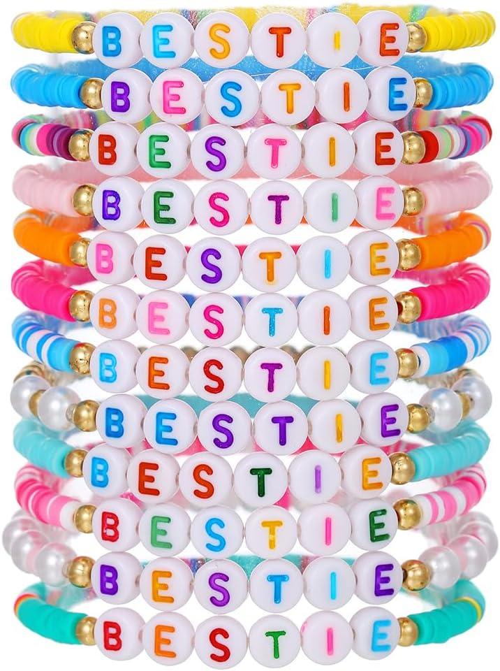 Manufacturer Friendship Bracelets Boho Stackable Bracelets for Women Surfer Heishi Clay Bead Bracelets Stretch Preppy Bracelets Colorful Boho Bracelets for Women bracelets