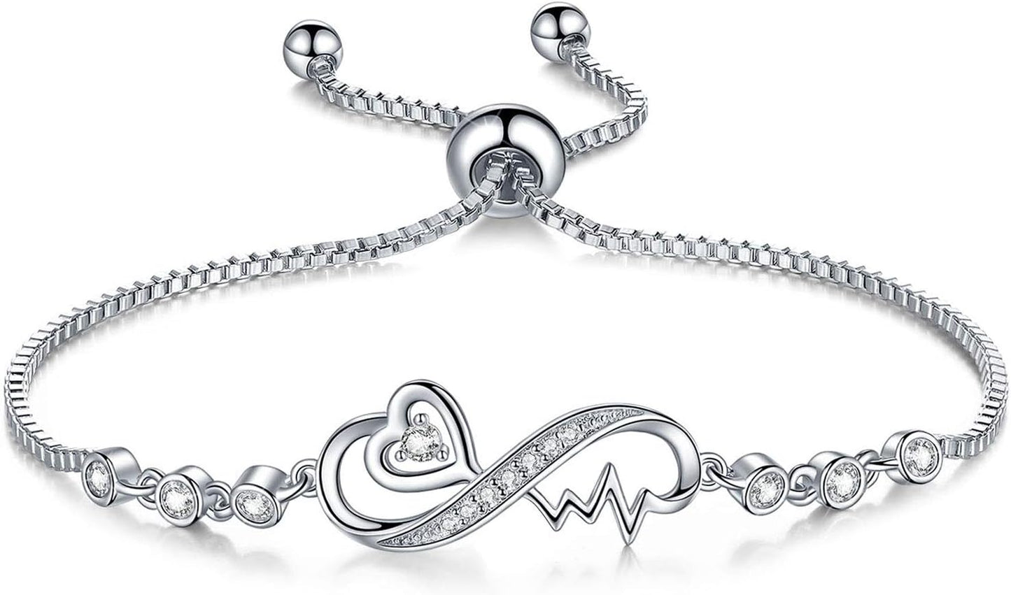Manufacturer Gifts for Women Mom, Infinity Love Bracelets for Women Girls Girlfriend, Birthday Mothers Day Jewelry Gifts for Mom Wife from Daughter Son bracelets