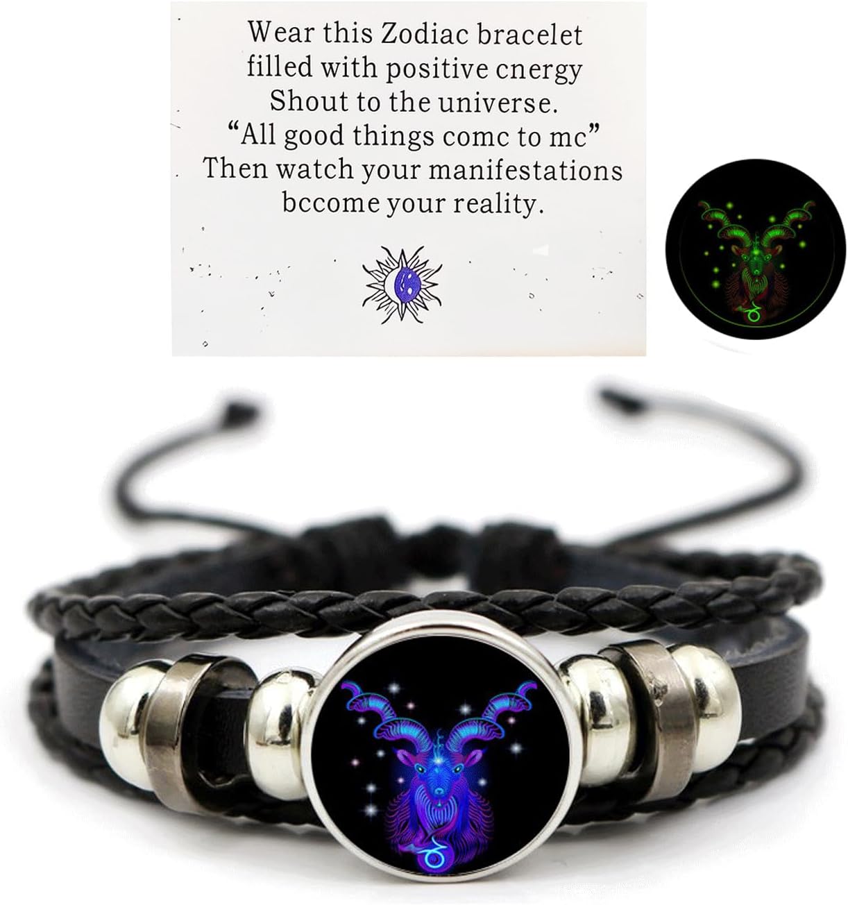 Manufacturer Zodiac Signs Spirit Bracelet Zodiac Bracelet for Women Men Adjustable 12 Constellation Bracelet Multilayer Zodiac Black Leather Bracelets Zodiac Sign Wrap Bracelet for Women Men Birthday Jewelry bracelets