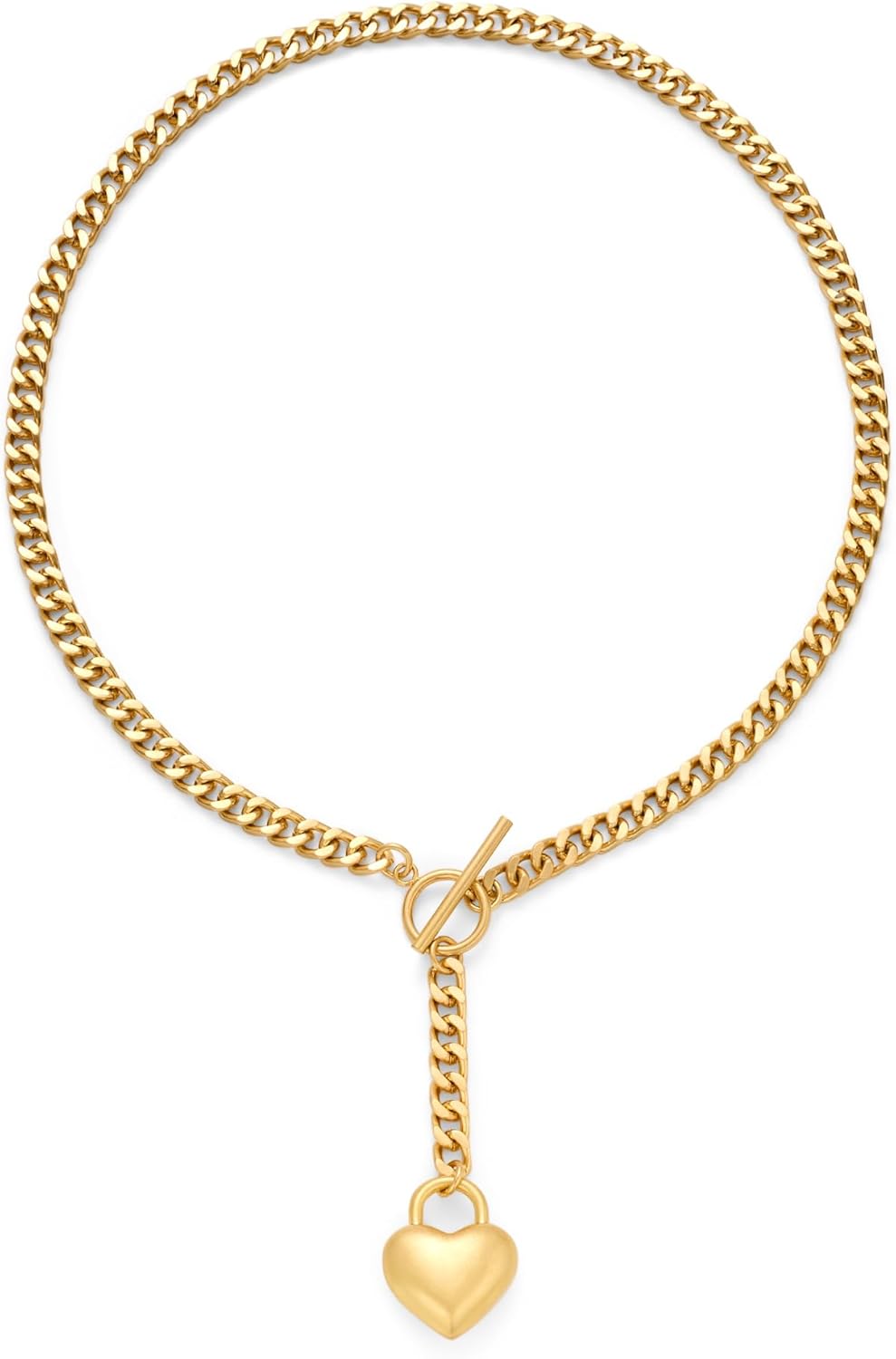 Manufacturer CLASSYZINT 18K Gold Plated Coin Lion Head Pendant Necklace Chunky Paperclip Choker Necklace For Gifts On Birthday Holidays For Women Girls Necklace