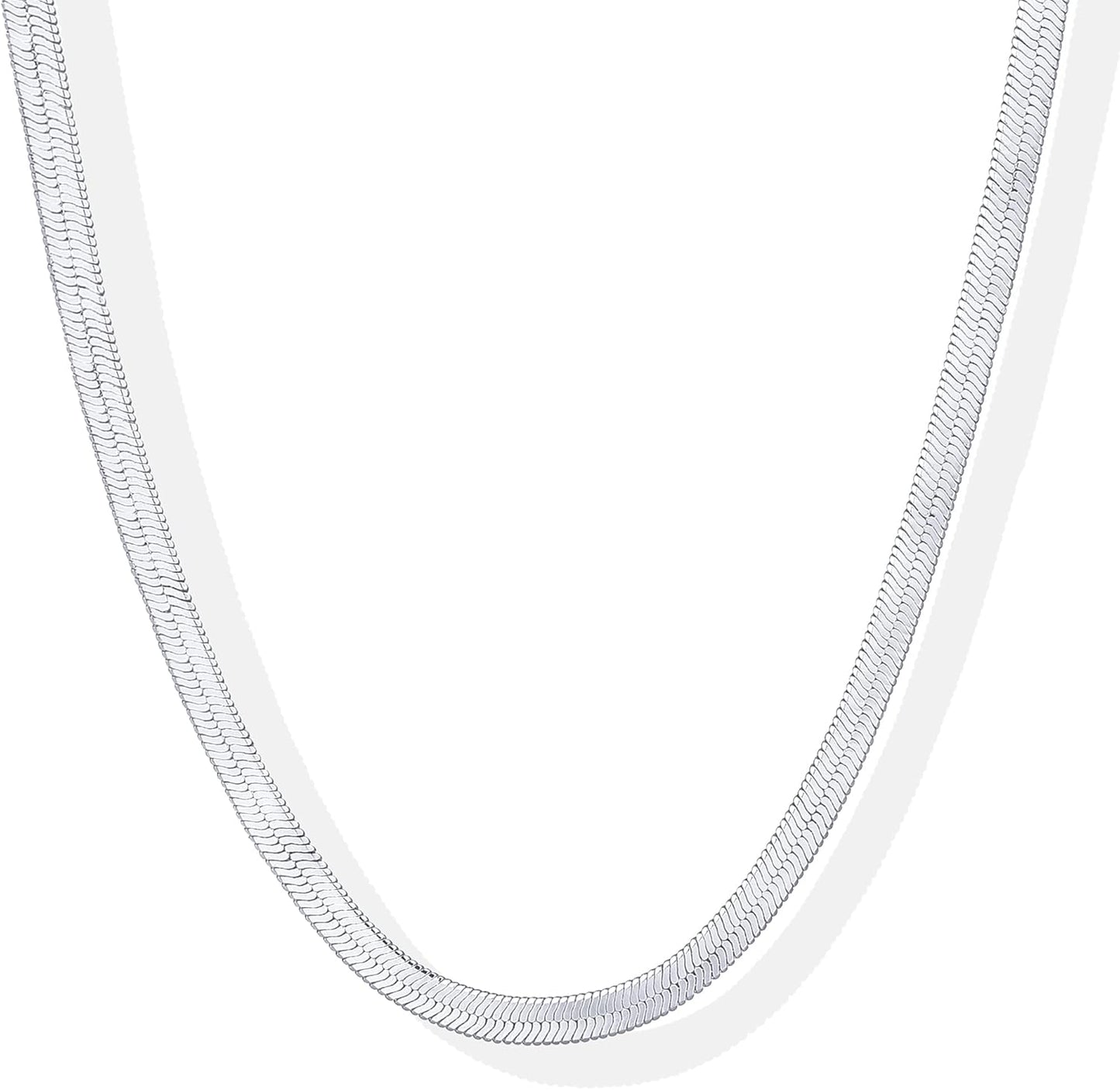 Manufacturer PAVOI 14K Gold Plated Curb Paperclip Box Sphere Bead Snake Herringbone and Figaro Chain Adjustable Necklace Necklace