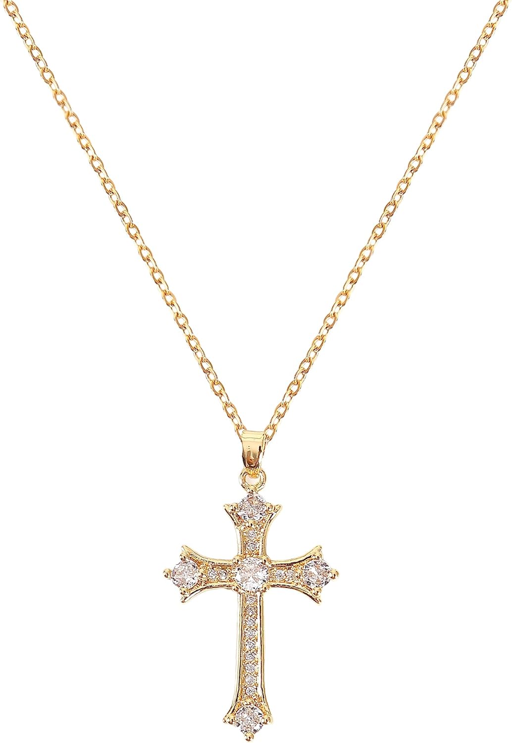 Manufacturer Cross Pendant Necklace for Women Jewelry Gold Cross Necklaces for Women Cross Necklace Minimalist Trendy Jewelry Valentines Day necklace