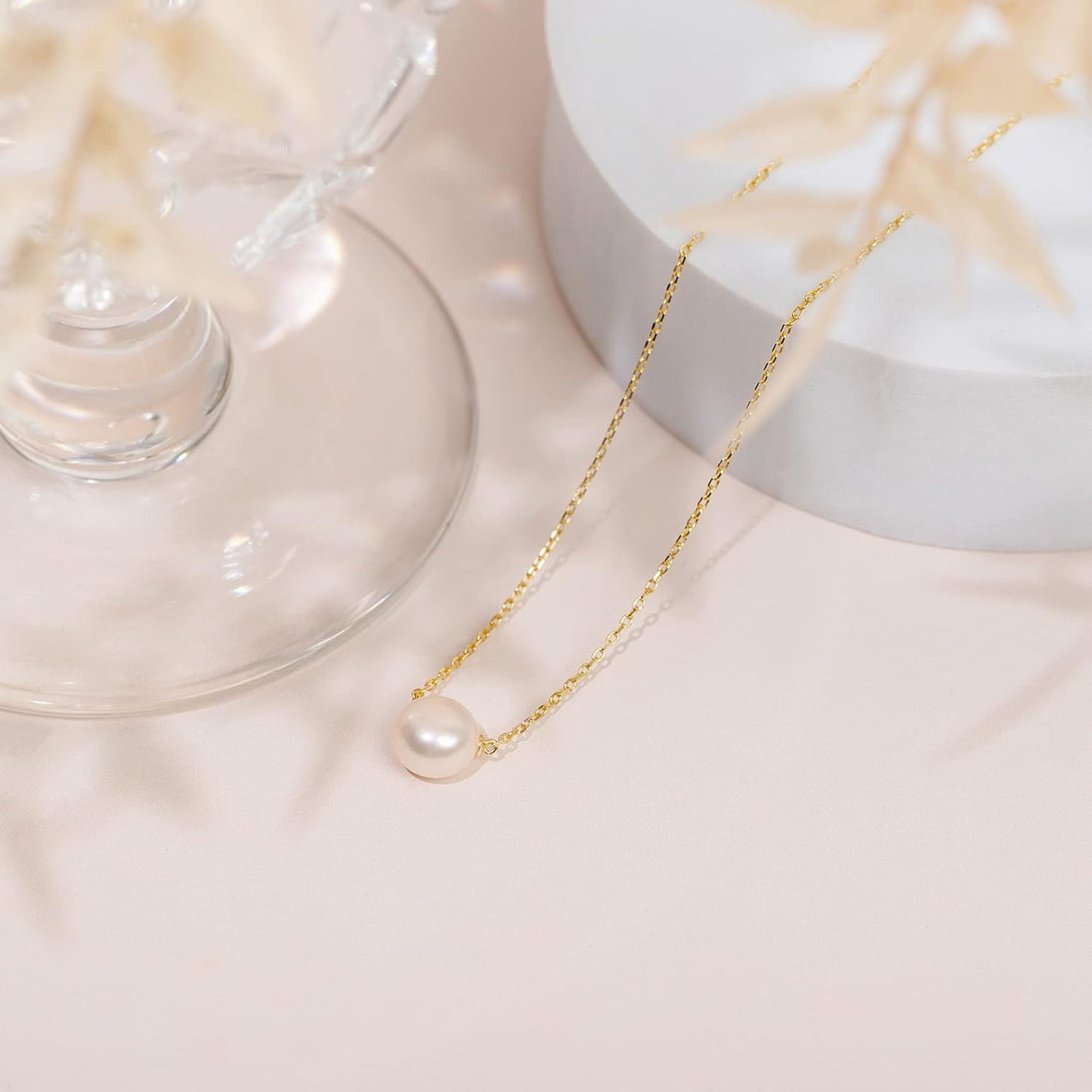 Manufacturer PAVOI Handpicked AAA+ Freshwater Cultured Single Pearl Necklace Pendant | Gold Necklaces for Women Necklace
