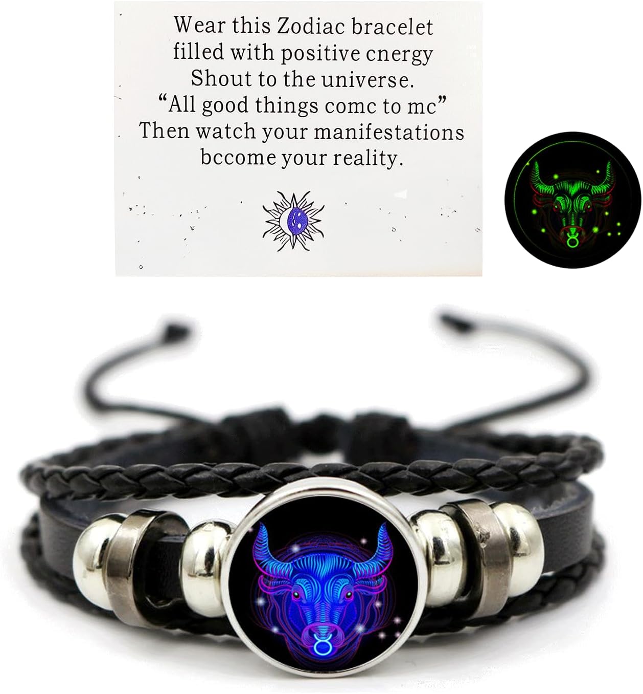 Manufacturer Zodiac Signs Spirit Bracelet Zodiac Bracelet for Women Men Adjustable 12 Constellation Bracelet Multilayer Zodiac Black Leather Bracelets Zodiac Sign Wrap Bracelet for Women Men Birthday Jewelry bracelets