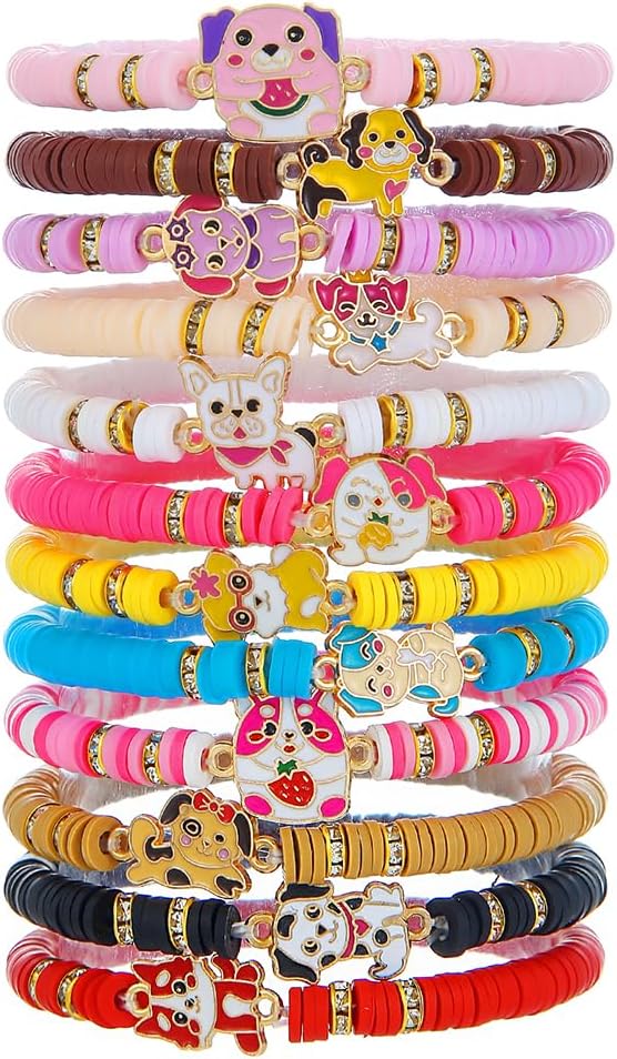 Manufacturer Friendship Bracelets Boho Stackable Bracelets for Women Surfer Heishi Clay Bead Bracelets Stretch Preppy Bracelets Colorful Boho Bracelets for Women bracelets