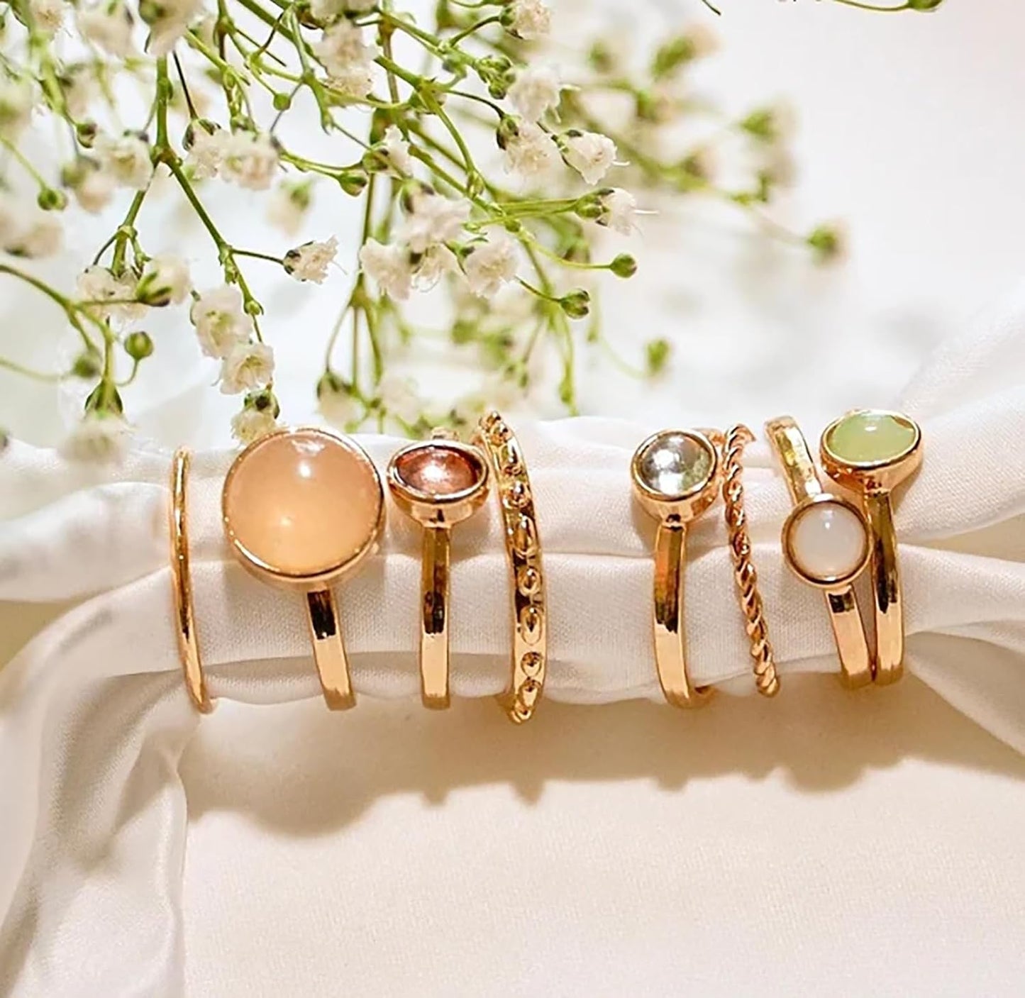 Manufacturer ItsStarred 7-19pcs Silver Star Moon Knuckle Ring Set for Women Vintage Stackable Midi Finger Rings Set rings