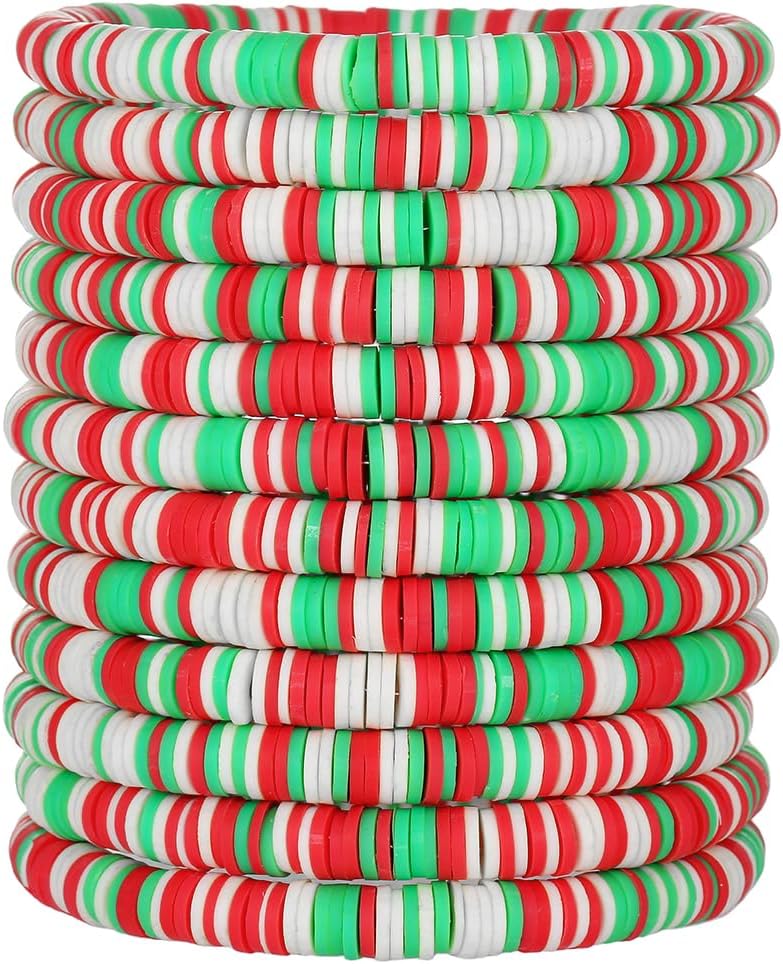 Manufacturer 12pcs Friendship Bracelets Beaded Bracelets Heishi Bracelet Cute Bracelets Stack Vinyl Clay Disc Bead Surfer Stretch Summer Beach Bracelets For Women Preppy Bracelets bracelets
