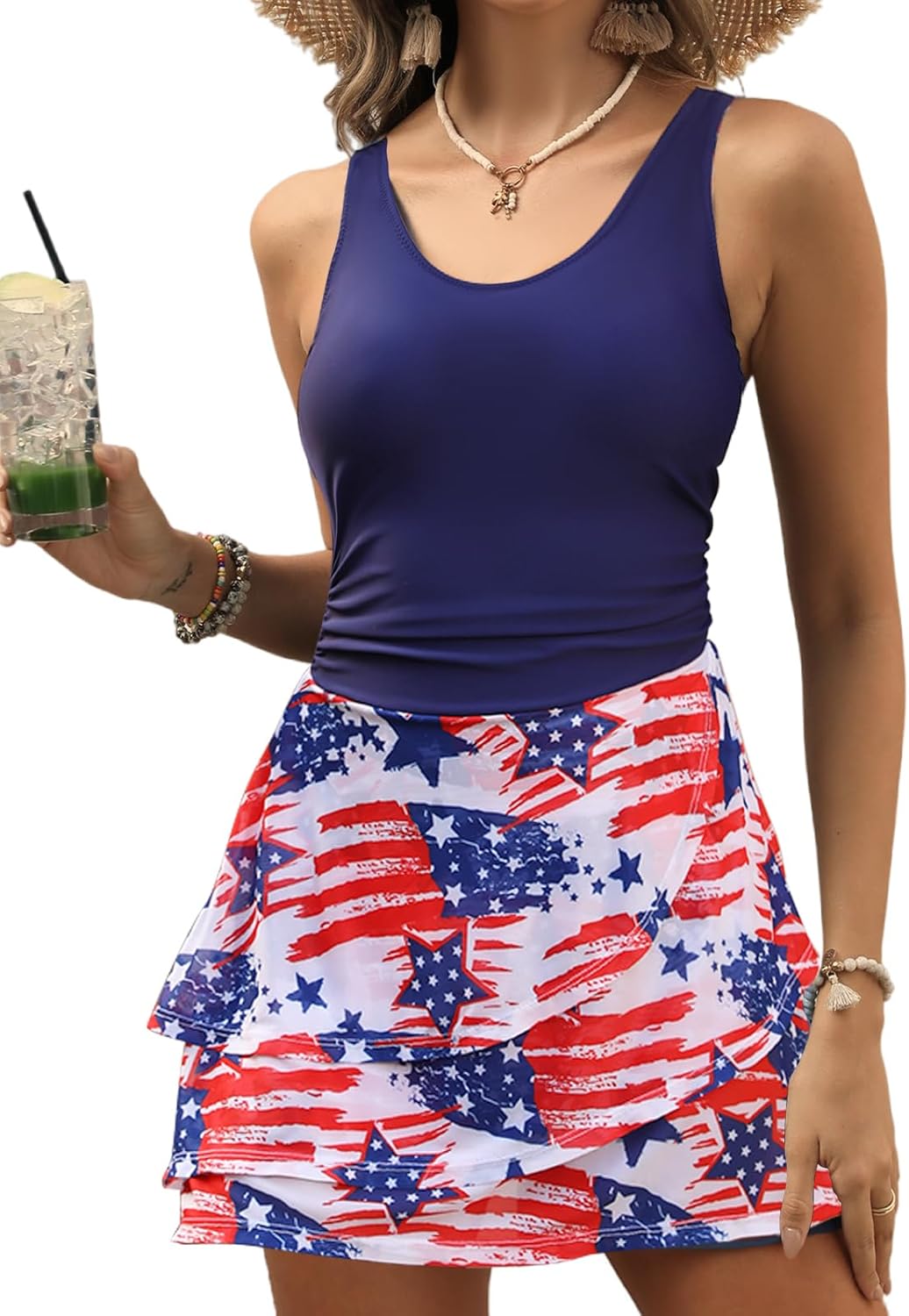 Manufacturer CiCiBird Women One Piece Tummy Control Swimsuit Modest Swim Dress Bathing Suit Skirt Swimwear Swimsuit