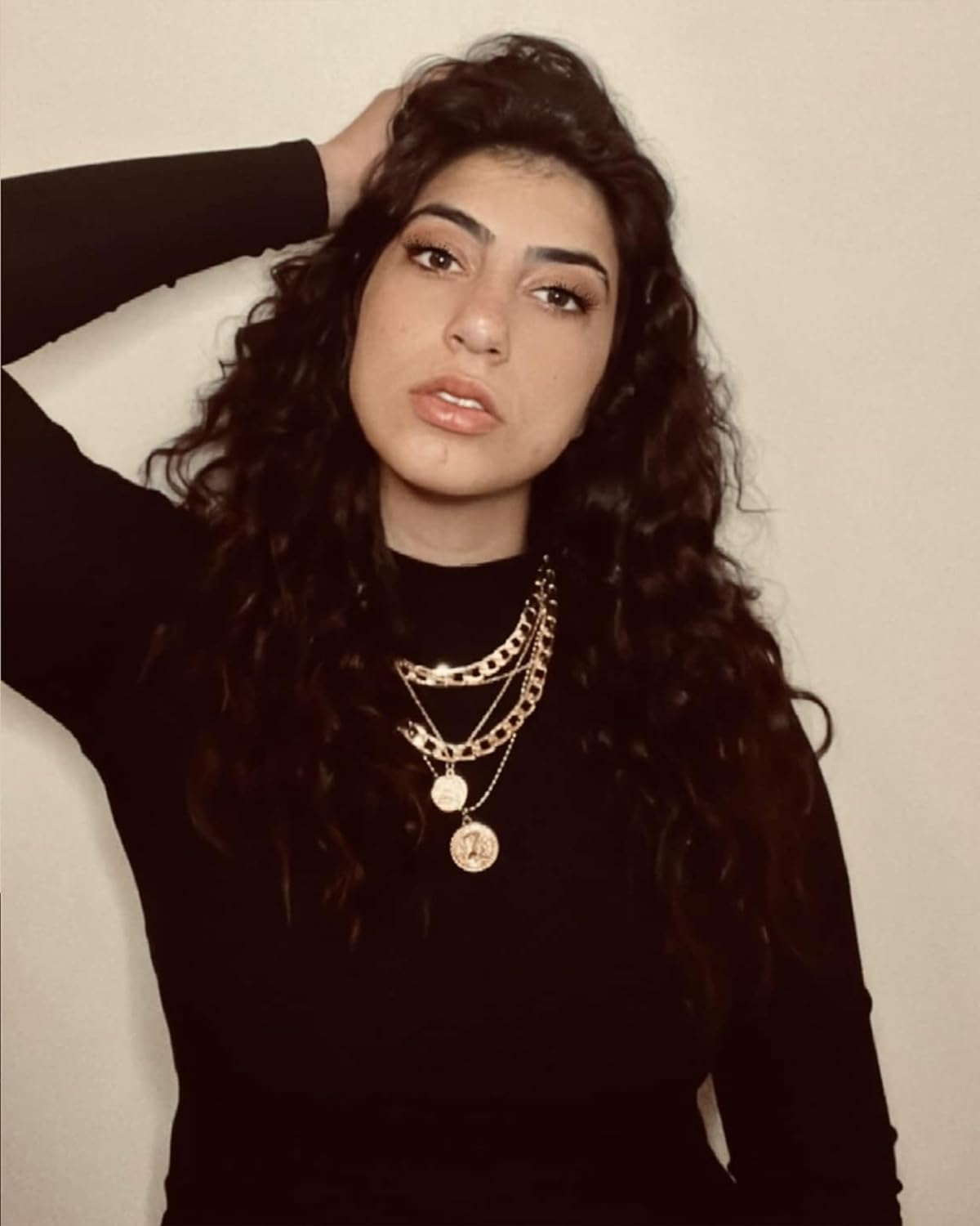 Manufacturer MJartoria Gold Layered Necklaces for Women Trendy Retro Coin Pendant Necklace Dainty Chunky Chain Choker Necklaces for Jewelry Birthday Gifts necklace