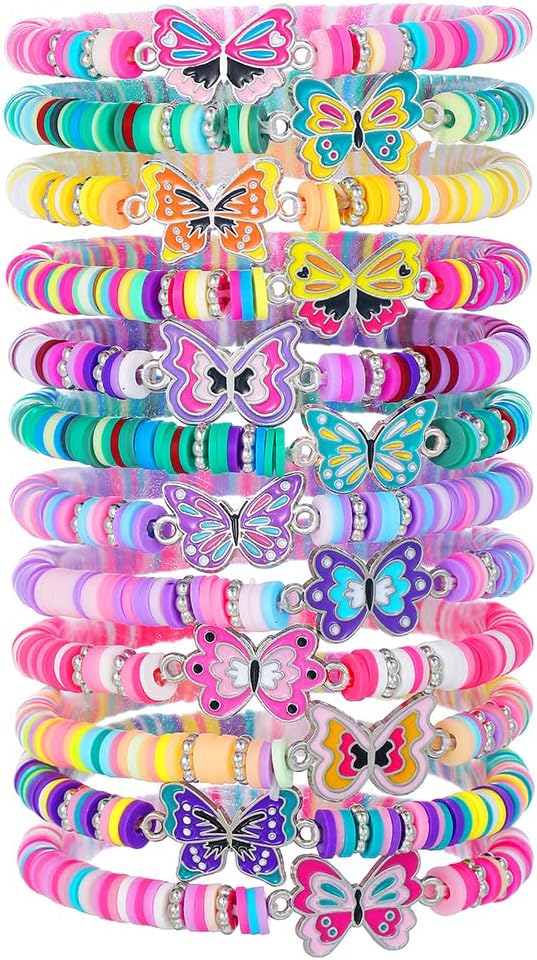 Manufacturer Friendship Bracelets Boho Stackable Bracelets for Women Surfer Heishi Clay Bead Bracelets Stretch Preppy Bracelets Colorful Boho Bracelets for Women bracelets