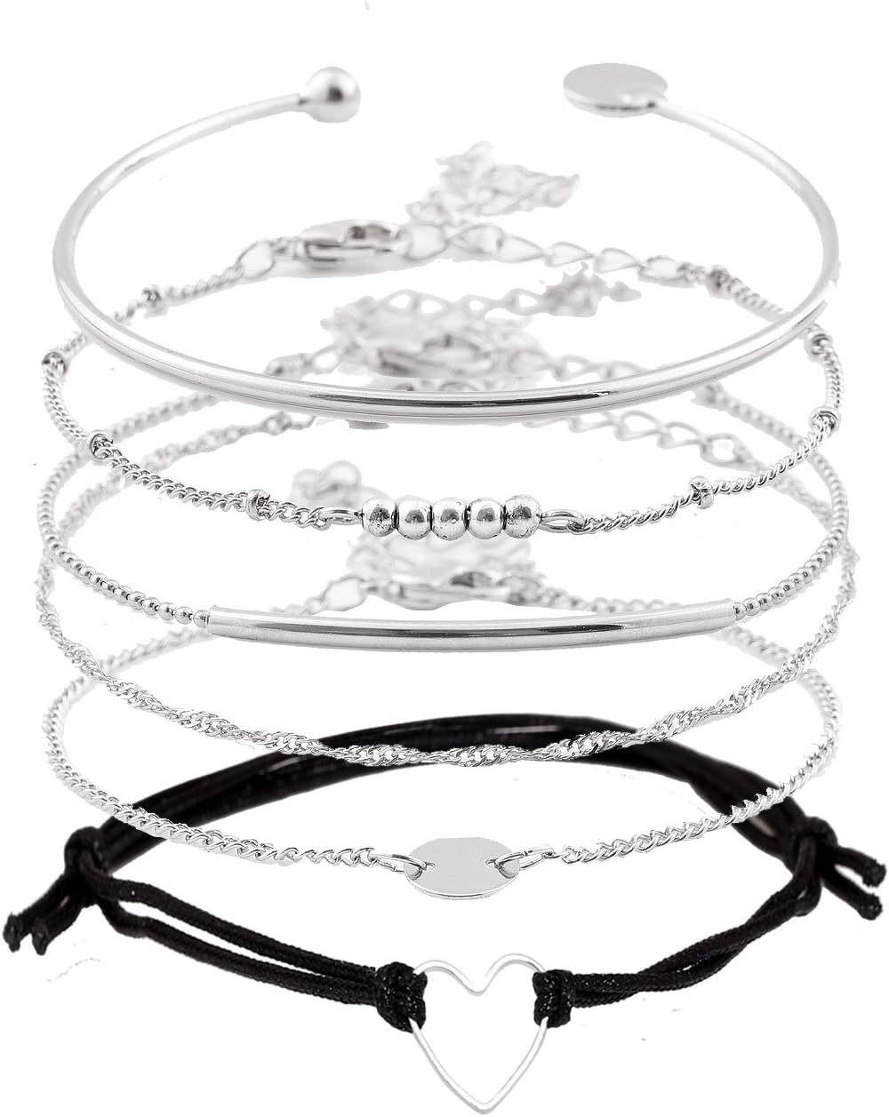 Manufacturer Layered Bracelet Set Assorted Beaded Bracelet Multiple Stackable Wrap Bangle Jewelry Adjustable bracelets