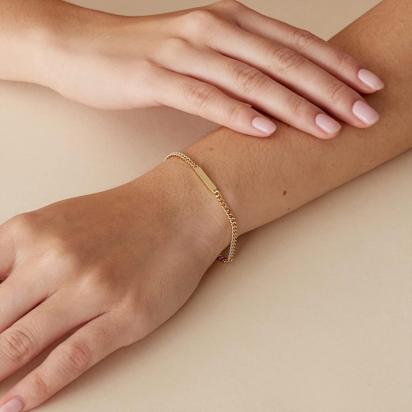 Manufacturer PAVOI 14K Gold Plated Lightweight Chain Bracelet | Curb Link and Cable Chain Bracelets for Women bracelets