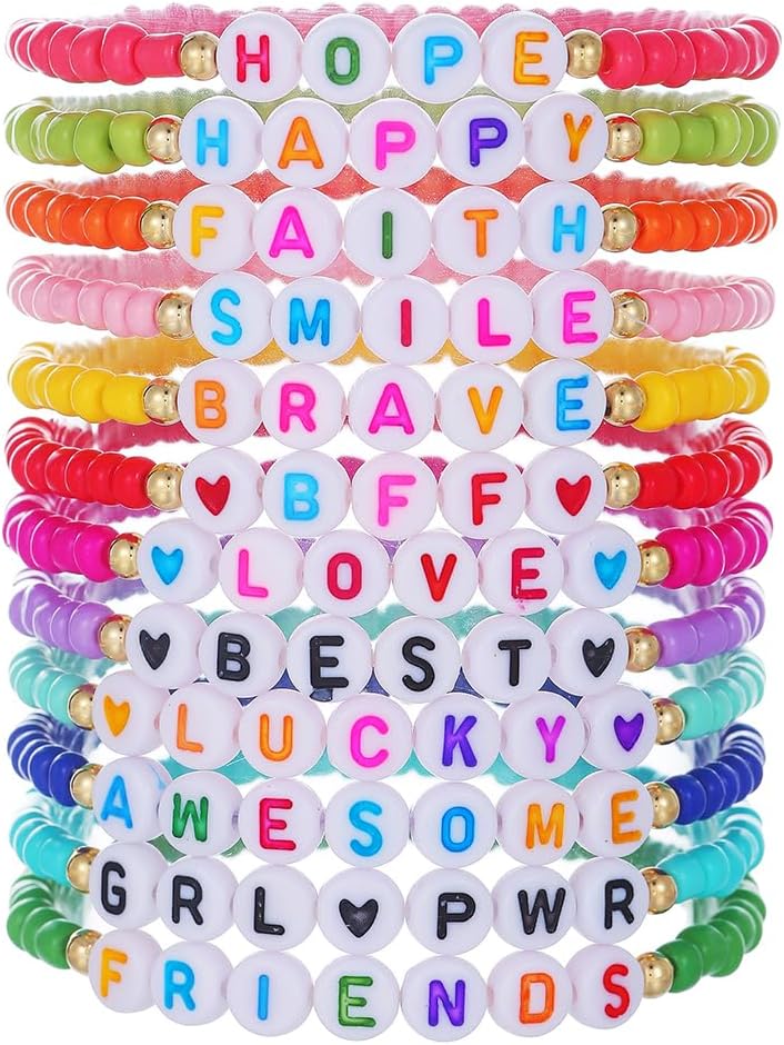 Manufacturer Friendship Bracelets Boho Stackable Bracelets for Women Surfer Heishi Clay Bead Bracelets Stretch Preppy Bracelets Colorful Boho Bracelets for Women bracelets