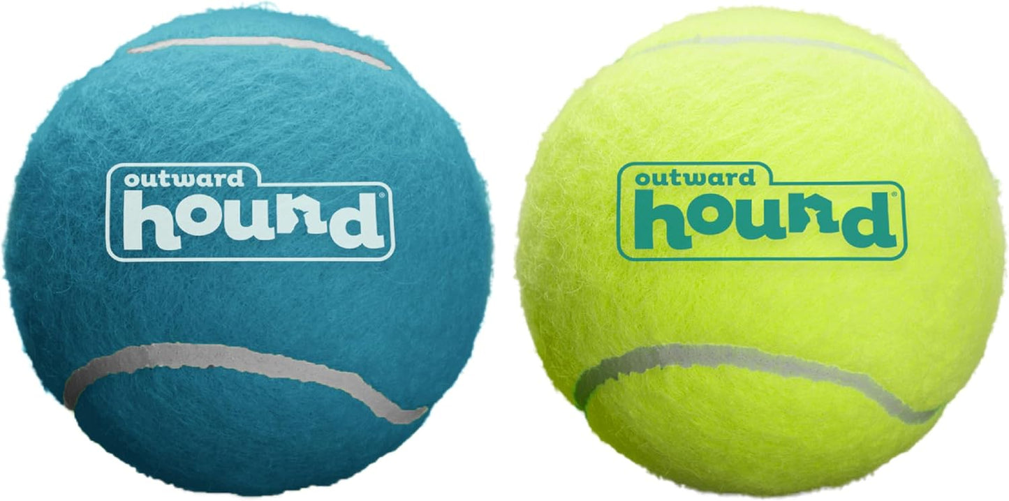 Manufacturer Outward Hound Squeaker Ballz 4-Pack Tennis Ball Dog Toys with Squeaker, Interactive Fetch Play for Pets Under 50 lbs, Training Balls for Indoor & Outdoor Exercise, Medium, 2.5-inch Dog toy