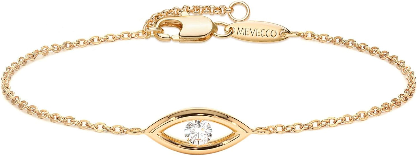 Manufacturer MEVECCO Bracelet for Women 14K Gold Plated Dainty Chain Simple Jewelry Cute Handmade Minimalist for Her bracelets
