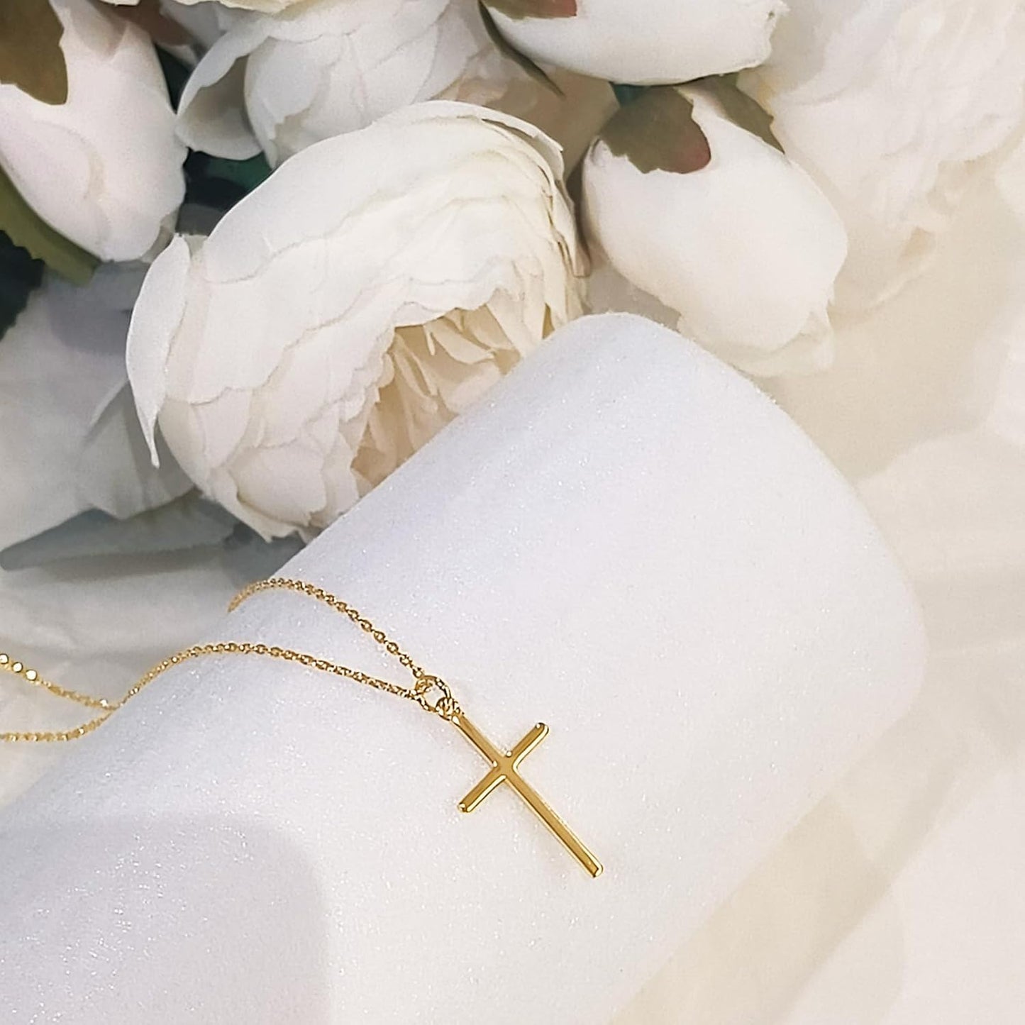 Manufacturer Cross Necklace for Women 14K Gold Plated/Sterling Silver Cross Necklace Dainty Tiny Layered Choker Cross Pendant Necklaces Faith Jewelry First Communion Gifts for Her necklace