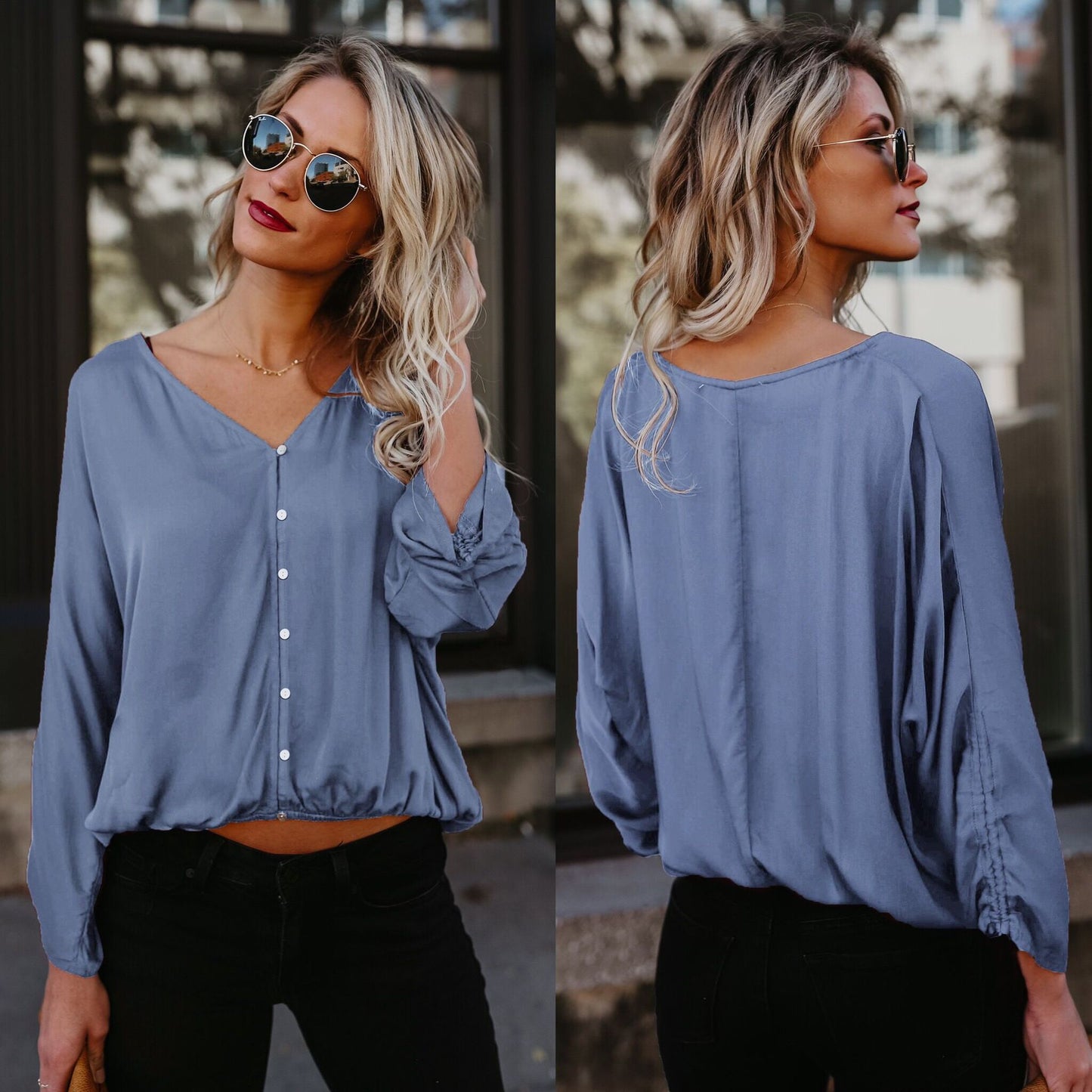 New hot-selling spring and summer loose casual large-size cotton long-sleeved shirts