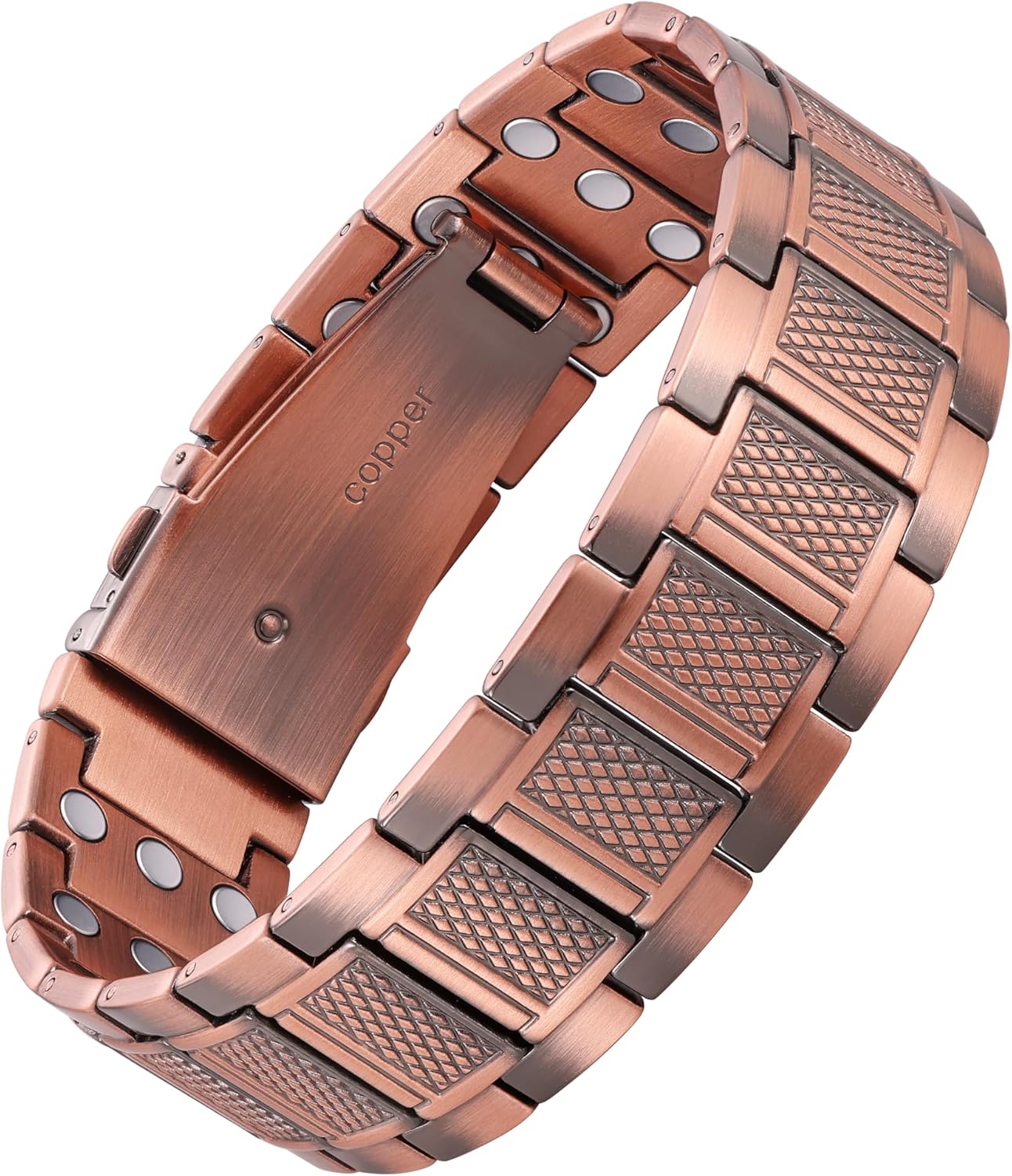 Manufacturer Jecanori Copper Bracelet for Men, 3X Strength Magnetic Bracelets for Men bracelets