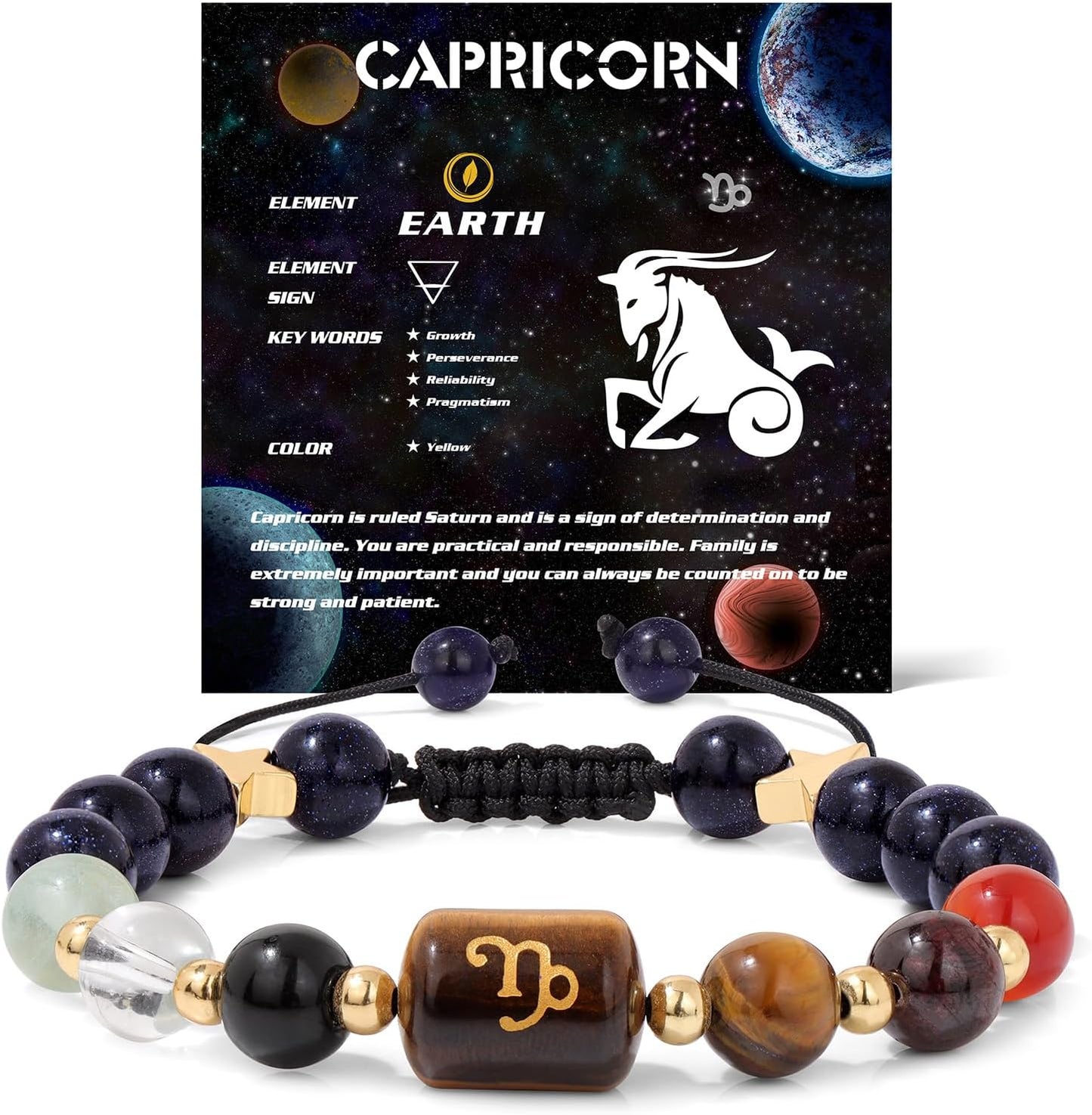 Manufacturer GolbalJew Zodiac Bracelets for Women 12 Constellations Healing Crystal Stone Beads Bracelet Birthday Zodiac Gifts Horoscope Spiritual Bracelet bracelets