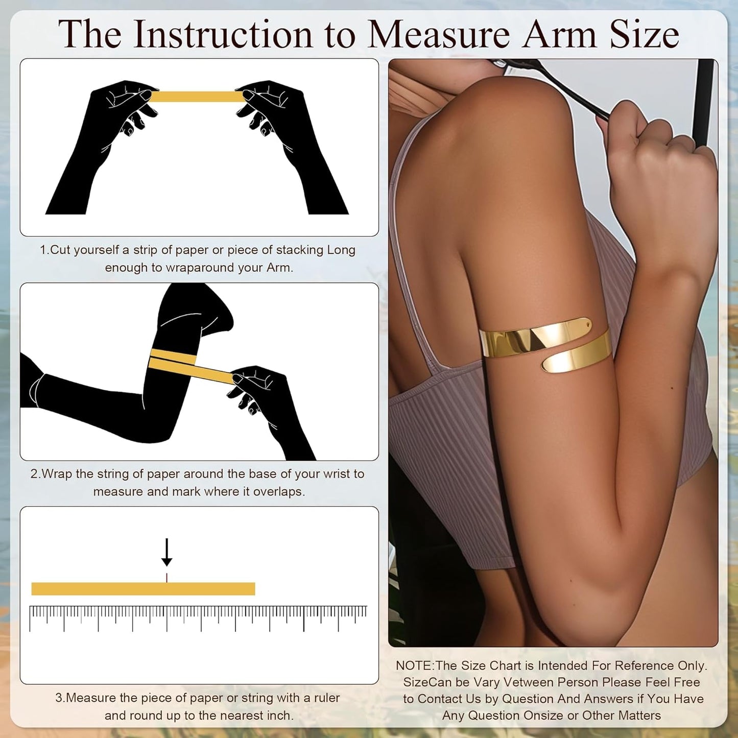 Manufacturer 4Pcs Upper Arm Cuff for Women Open Adjustable Arm Bracelets Minimalist Coil Arm Armband Set bracelets