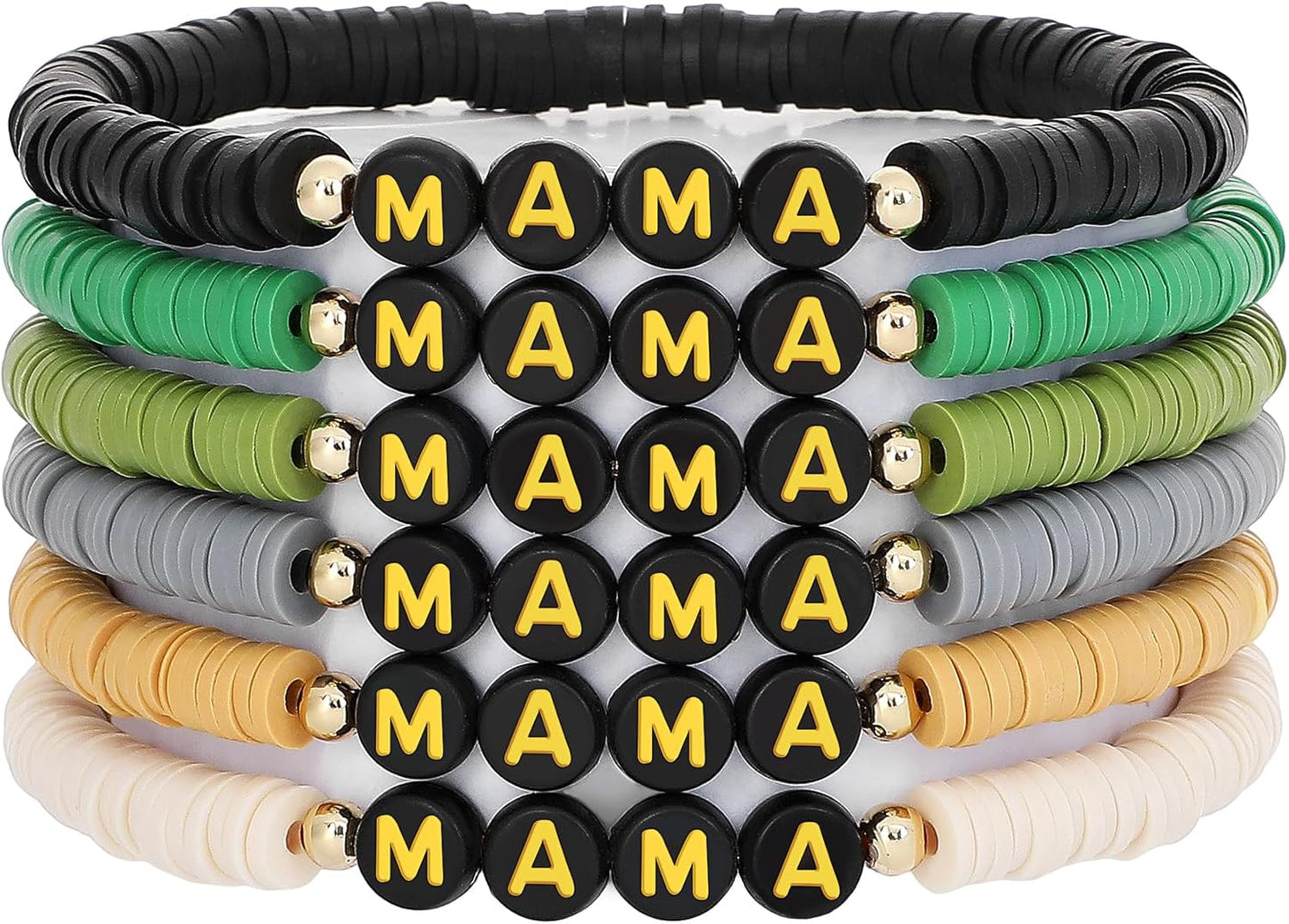 Manufacturer GOOJIDS Surfer Heishi Clay Bead Bracelets for Women Bohemian Stackable Gold Beaded Stretch Bracelets Elastic Layering Friendship Bracelets Set Boho Jewelry bracelets