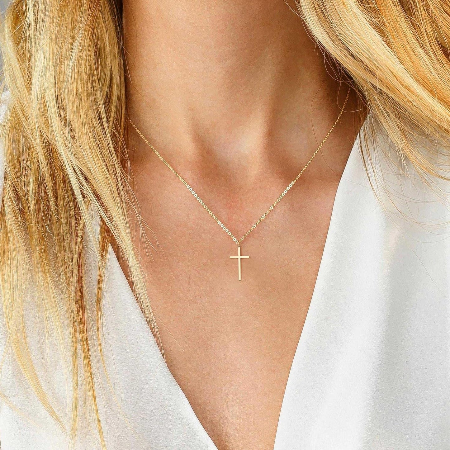 Manufacturer MONOZO Cross Necklace for Women,14K Gold Plated Cross Necklace Layered Gold Cross Necklace Tiny Sideway Cross Choker Necklace Gold Cross Necklaces for Women Trendy Gold Jewelry Gifts for Women Trendy necklace