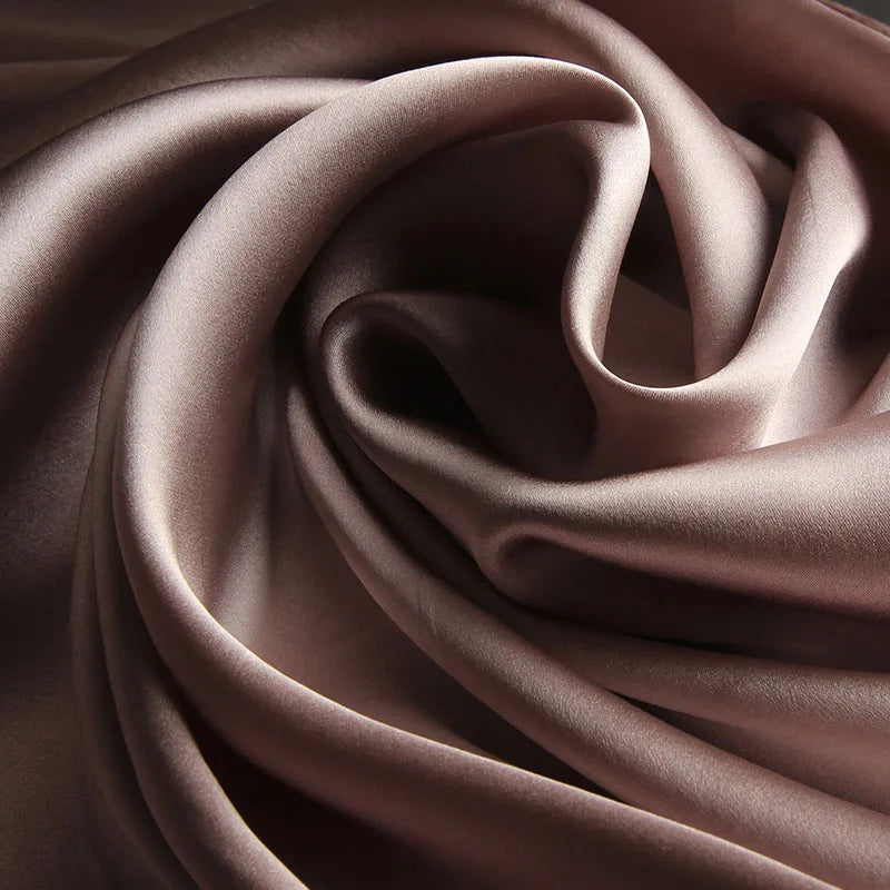 100% Real Silk Scarf Women Luxury Hangzhou Silk Shawl Silk Neckerchief Natural Silk Satin Scarf Luxury Foulard Femme