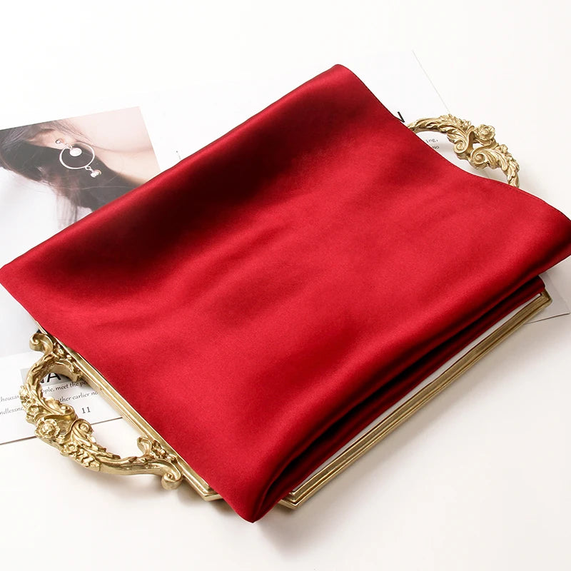 100% Real Silk Scarf Women Luxury Hangzhou Silk Shawl Silk Neckerchief Natural Silk Satin Scarf Luxury Foulard Femme