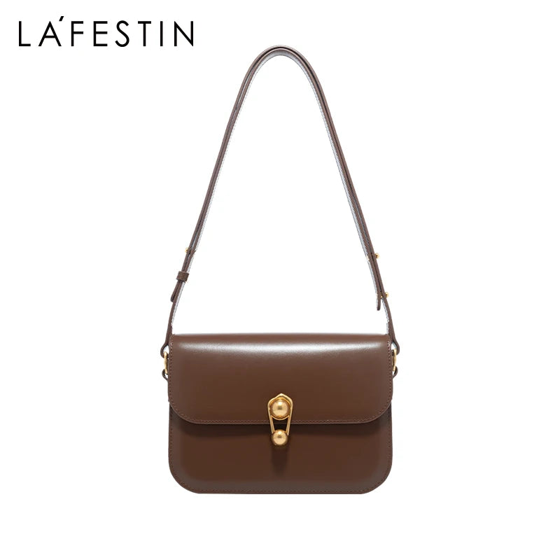 LA FESTIN Women's bag Luxury Brand New Fashion Shoulder Crossbody Square Bags Tote Bags Designer Handbag Split Leather