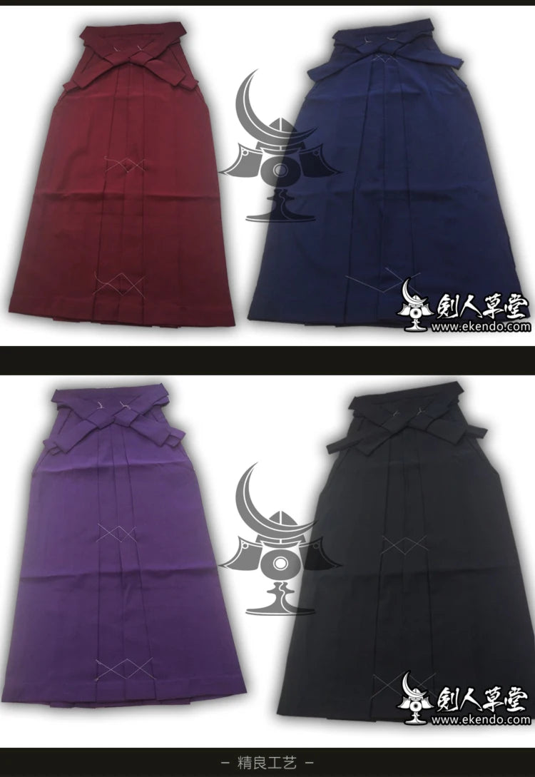 IKENDO.NET-KM004-Kimono women's clothes short with solid and strong color - cloth hakama daily life casual wear pants